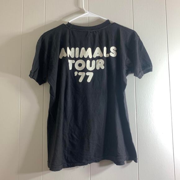 1977 PINK FLOYD Animals Tour double sided single stitch graphic tee shirt L Pig - Picture 6 of 7